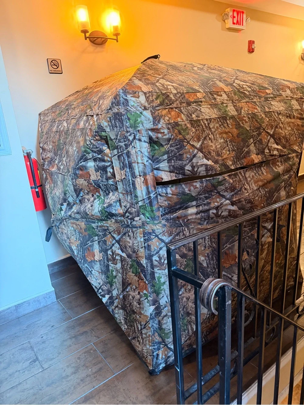 Camouflage Heavy-Duty Furniture Cover — Brown & Green